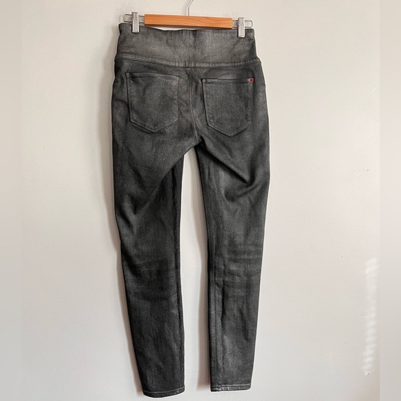 SPANX WOMENS DENIM PANTS LEGGINGS SIDE ZIP PULL ON 2310 SOLACE - Picture 3 of 10